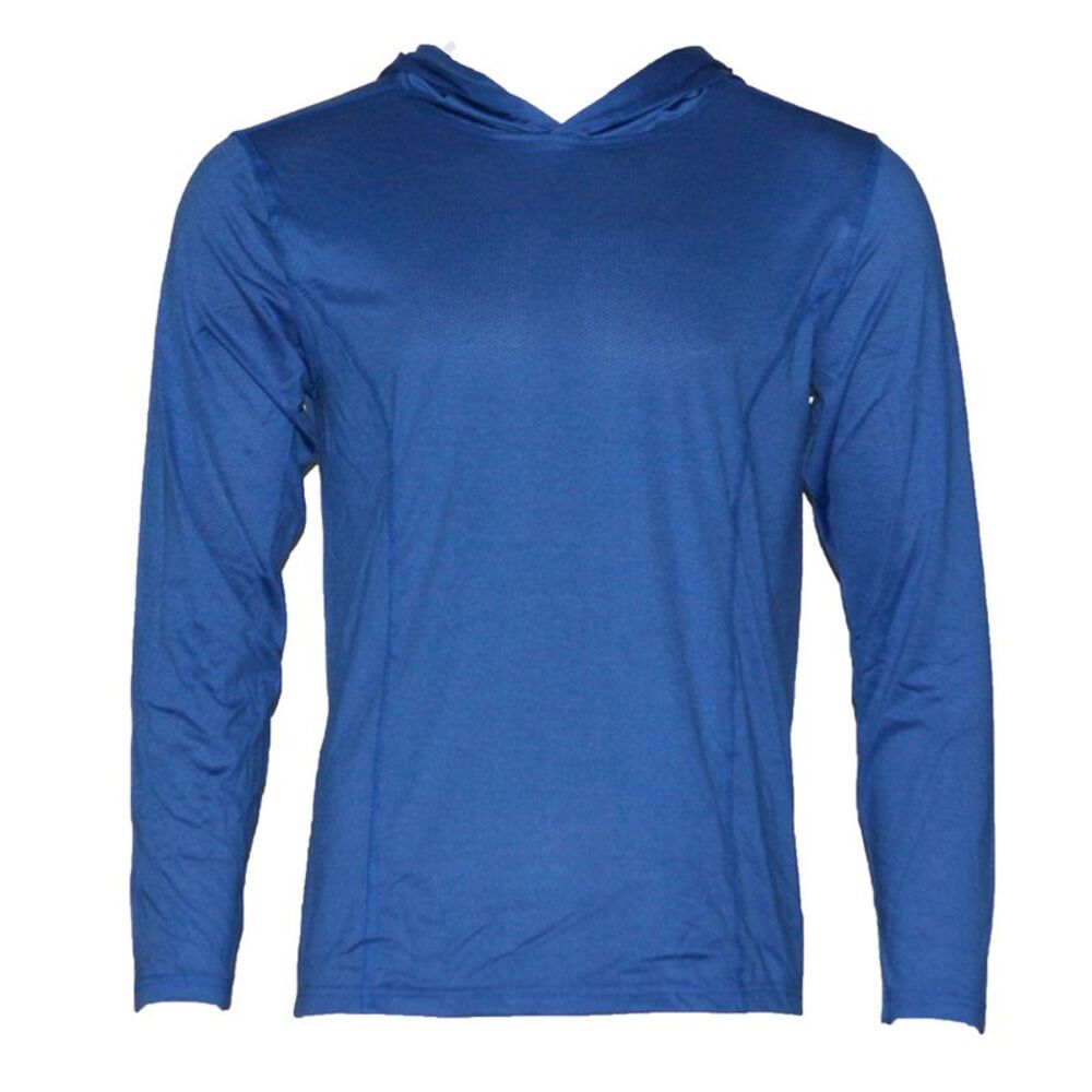 Men's Hoodie Moisture Wicking Dri-Fit Athletic Long Sleeve Sweatshirt Blue
